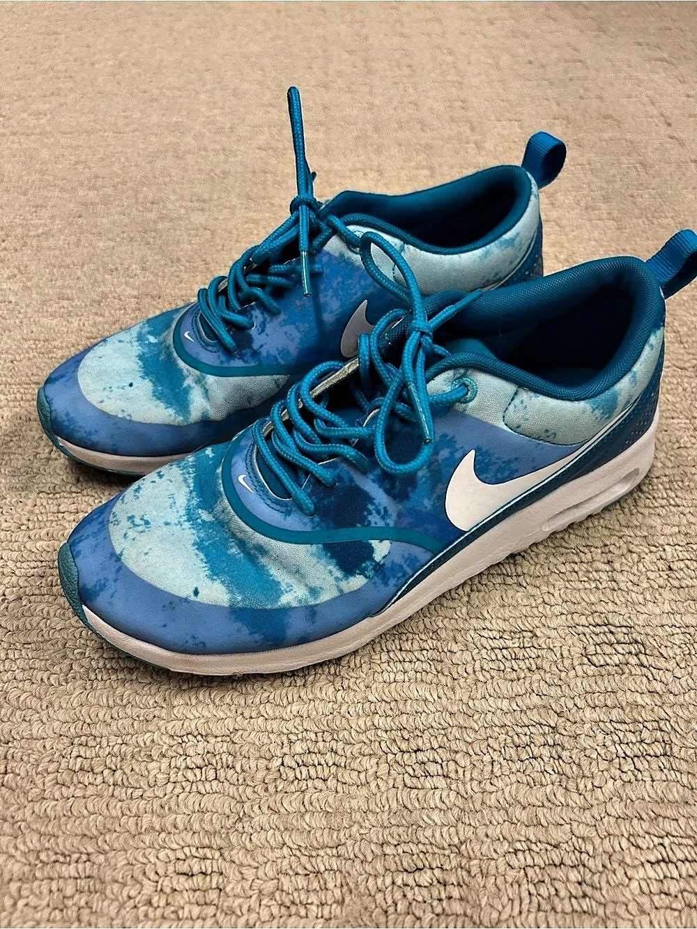 Nike Air Max Thea Print (Lt Blue Lacquer/White-Clrwtr) Blue & White US 8